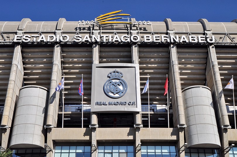 Santiago Bernabeu stadium in Madrid